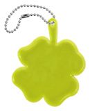 Reflexný prívesok štvorlístok, žltý