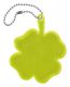 Reflexný prívesok štvorlístok, žltý