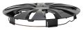 Kryty kolies 16" STORM BLACK, plast, čierna, súprava 4 ks
