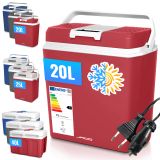 Jago Elektrický chladiaci box 2 v 1, 20 l, červená