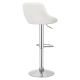 MIADOMODO Barová židle 2 ks, bez područky, biela
