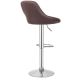 MIADOMODO Barová židle 2 ks, bez područky, hnedá