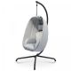 MIADOMODO závesné hojdacie kreslo šedé, nosnosť 160 kg