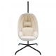 MIADOMODO závesné hojdacie kreslo béžové, nosnosť 160 kg