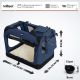 Leopet Prepravný box pre psov S, 49,5 x 34,5 x 35 cm, modrý