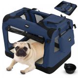 Leopet Prepravný box pre psov S, 49,5 x 34,5 x 35 cm, modrý