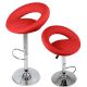Sada barových stoličiek, červená, 2 ks