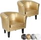 Sada kresiel Chesterfield, 2 ks, farba zlatá