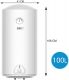 Elektrický zásobník na horúcu vodu 100 l, biely
