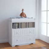 Prebaľovacia komoda vo farbe bielej, 88 cm