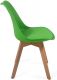 Sada stoličiek s plastovým sedadlom, 2 ks, zelené