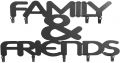 Nástenný vešiak s deviatimi háčikmi, Family & Friends