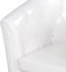 Kreslo Chesterfield, 58 x 71 x 70 cm, biele