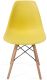 Sada stoličiek s plastovým sedadlom, 2 ks, žlté