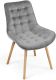 MIADOMODO Sada prešívaných jedál. stoličiek, sv. sivá, 2 ks