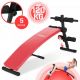 Physionics Šikmá lavica na posilňovanie - červená