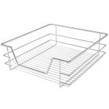 JAGO sada 2 teleskopických zásuviek, 46 x 44 x 14 cm, chróm