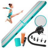 Physionics Airtrack nafukovacia žinenka, 3 m, zelená