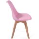 MIADOMODO sada jedálenských stoličiek, 4 kusy, ružové