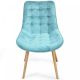MIADOMODO sada prešívaných jedál. stoličiek, tyrkysová, 6 ks