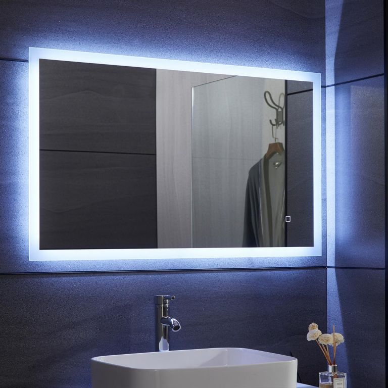 Obrázok Aquamarin Kúpeľňové LED zrkadlo - 80 x 60 cm