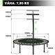 Physionics Fitness trampolína- 101 cm, červená