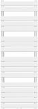AQUAMARIN vertikálny kúpeľňový radiátor 160 x 60 cm, biely