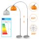Jago stojacia oblúková lampa oranžová, 130 - 180 cm