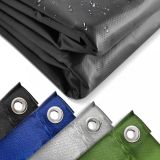 JAGO Plachta 650 g/m², hliníkové oká, čierna, 5 x 6 m