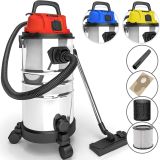 TIMBERTECH Priemyselný vysávač 1300 W, 30 litrov, červený