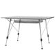 MIADOMODO Skladací stôl, 90 x 45 x 53 cm, strieborný