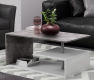 Konferenčný stolík, 90 x 50 x 41 cm, bielo/sivý (vzor)