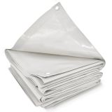 JAGO Plachta 650 g/m², hliníkové oká, biela, 4 x 3 m