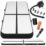 Physionics Airtrack nafukovacia žinenka, 6 m, čierna