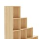 MIADOMODO Stupňovitý regál veľký, voľne stojaci, Sonoma