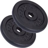 Sada závaží ScSPORTS® - 10 kg (2x5 kg), 30/31 mm, liatina