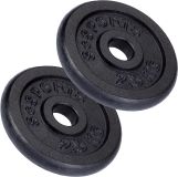 ScSPORTS Liatinové závažie 5 kg, súprava 2x2,5 kg, 30/31 mm