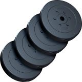 Súprava závaží na činky 30 kg, plast/cement, otvor 30/31 mm