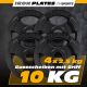 ScSPORTS Sada liatinových kotúčov 4x2,5 kg, priemer 30/31 mm