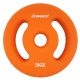 Neoprenové kotúče 2x3 kg s úchytmi, oranžové, 30/31 mm otvor