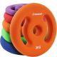 Neoprenové kotúče 2x3 kg s úchytmi, oranžové, 30/31 mm otvor