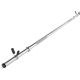 Chrómovaný hriadeľ na činky 140 cm, 30 mm, pružinové uzávery