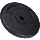 ScSPORTS Liatinový kotúč 15 kg, otvor 30/31 mm, čierny