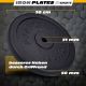 ScSPORTS Liatinový kotúč 30 kg, priemer 30/31 mm, čierny