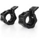 Rýchloupínacie uzávery na činku 30 mm, čierne, pár