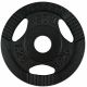 Liatinové závažie 4x1,25 kg s úchytmi, priemer 31 mm, čierne