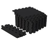 Gorilla Sports Sada ochranných podložiek, čierna, 18 ks