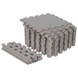 Gorilla Sports Sada ochranných podložiek, sivá, 18 ks