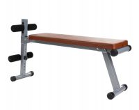 ScSPORTS Multifunkčná lavica, ekokoža, hnedá, 120 kg