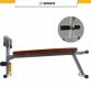 ScSPORTS Multifunkčná lavica, ekokoža, hnedá, 120 kg